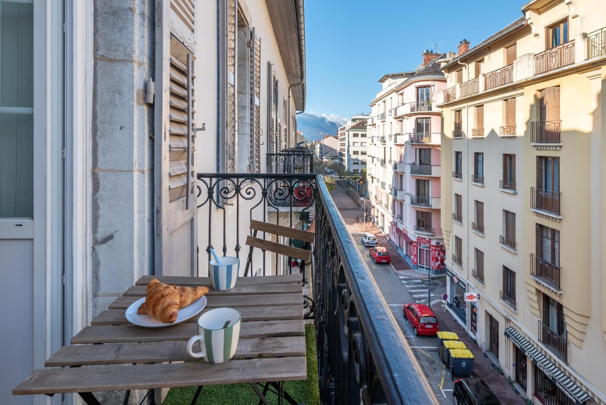 Appartement Spacieux Et Chaleureux Coeur De Ville Шамбери Екстериор снимка